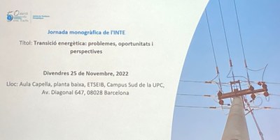 “Transició energètica: problemes, oportunitats i perspectives”