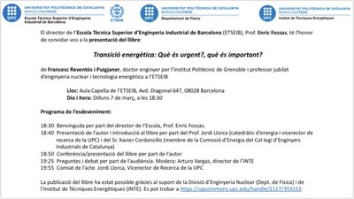 Transició energètica: Què és urgent?, Què és important?